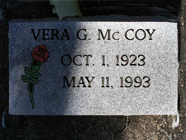 Vera G. McCoy Gravestone Photo