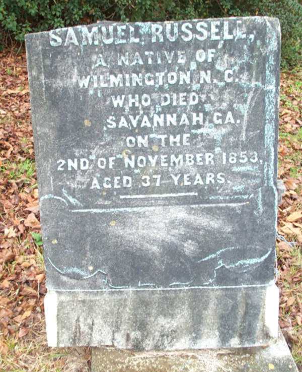 Samuel Russell Gravestone Photo