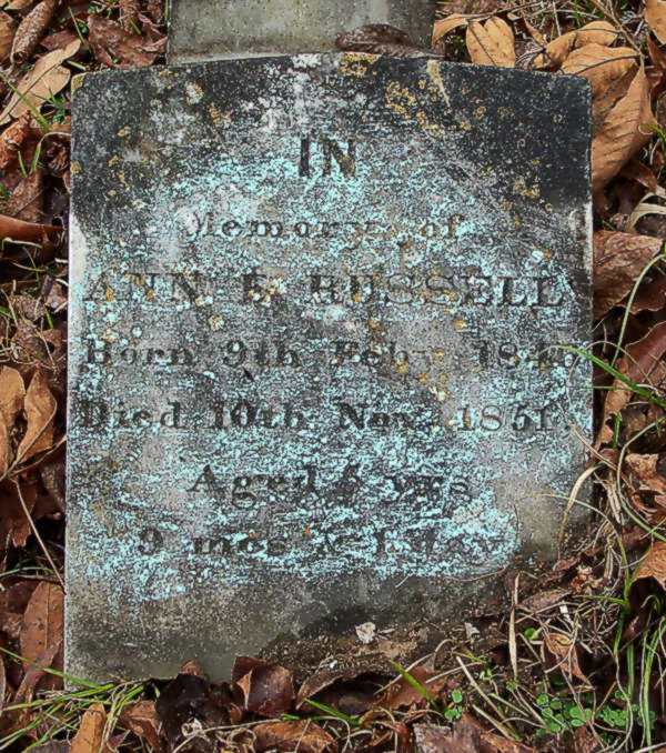 Ann E. Russell Gravestone Photo