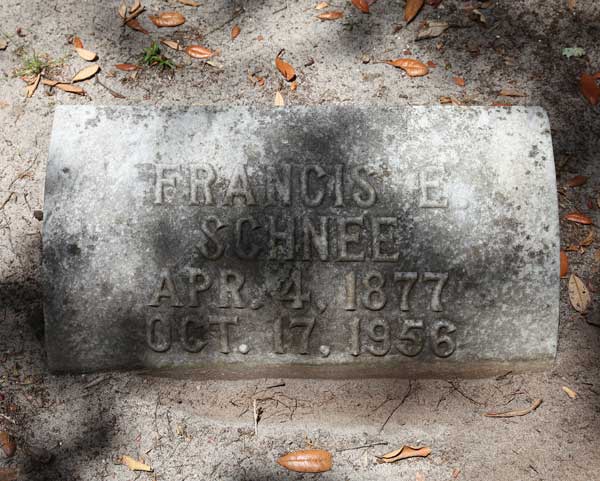 Francis E. Schnee Gravestone Photo
