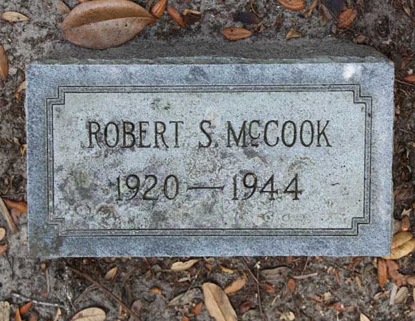 Robert S. McCook Gravestone Photo