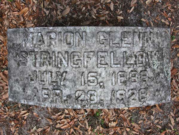 Marion Glenn Stringfellow Gravestone Photo