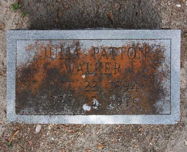 Julia Patton Walker Gravestone Photo