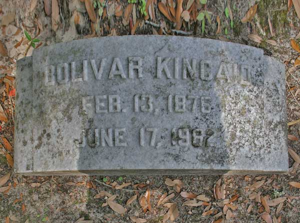Bolivar Kincaid Gravestone Photo
