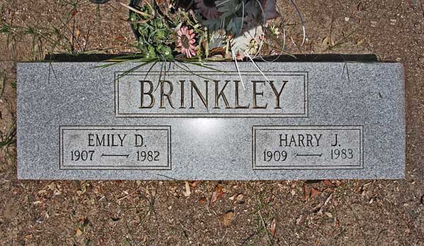 Emily D. & Harry J. Brinkley Gravestone Photo