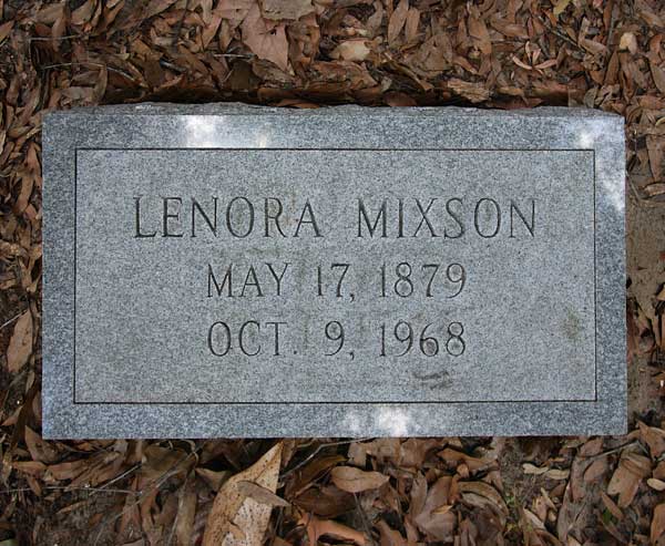 Lenora Mixson Gravestone Photo