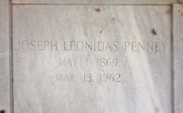 Joseph Leonidas Penney Gravestone Photo