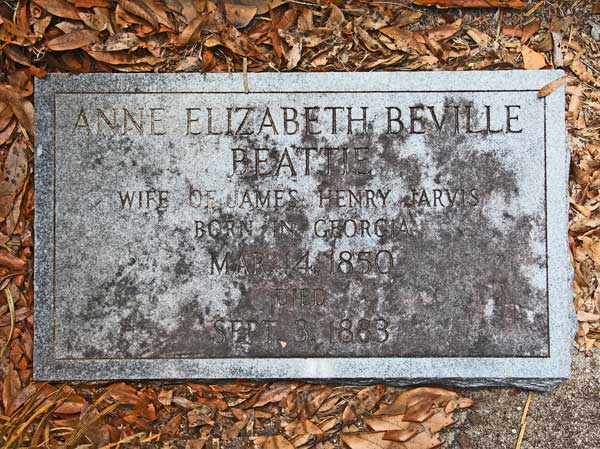 Anne Elizabeth Beville Beattie Jarvis Gravestone Photo