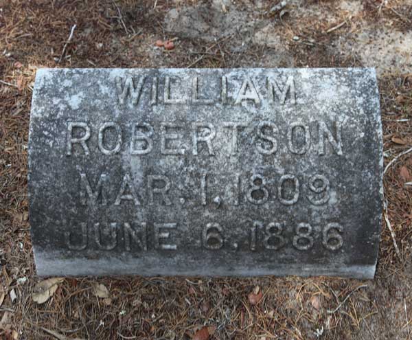 William Robertson Gravestone Photo