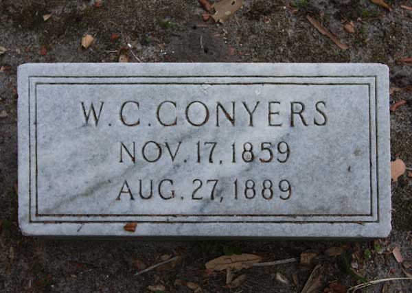 W.C. Conyers Gravestone Photo