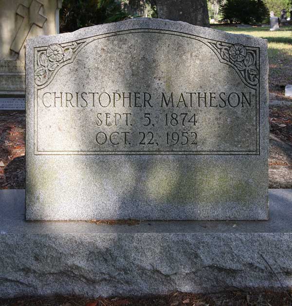 Christopher Matheson Gravestone Photo