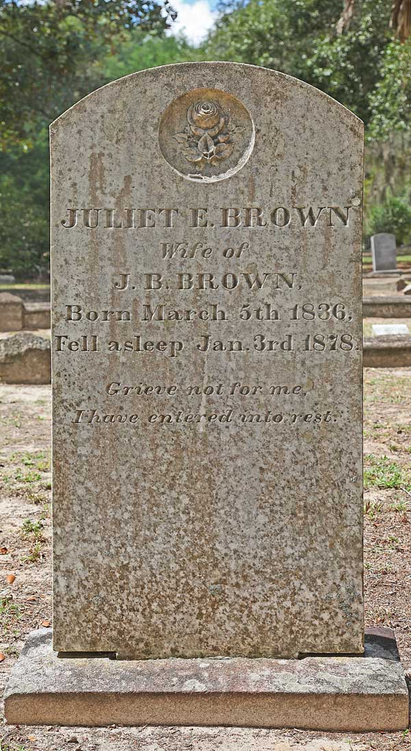 Juliet E. Brown Gravestone Photo