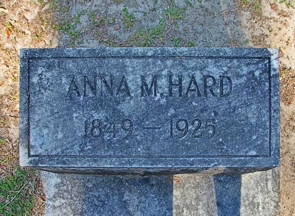 Anna M. Hard Gravestone Photo