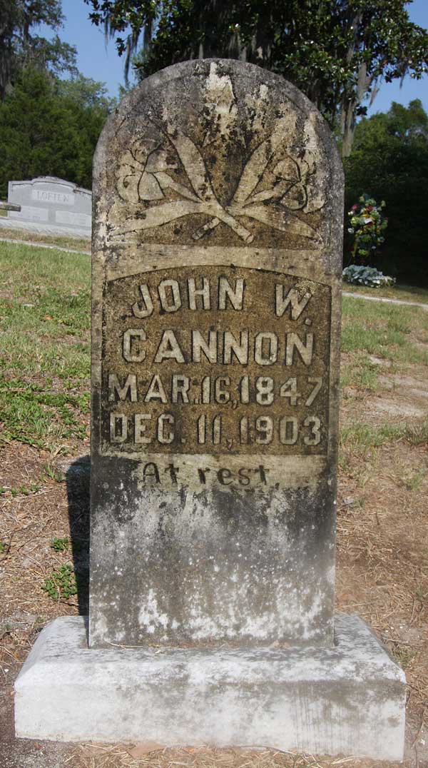 John W. Cannon Gravestone Photo
