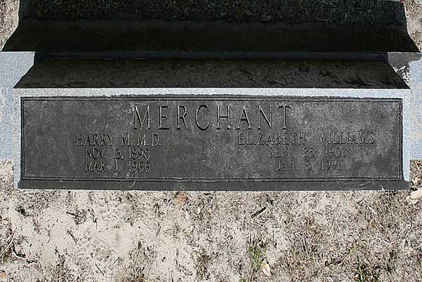 Mary M. & Elizabeth Williams Merchant Gravestone Photo