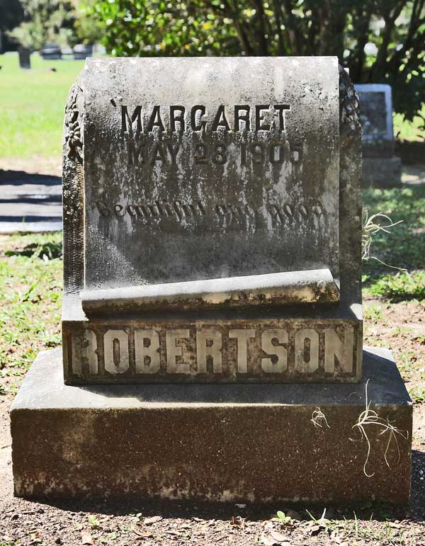 Margaret Robertson Gravestone Photo