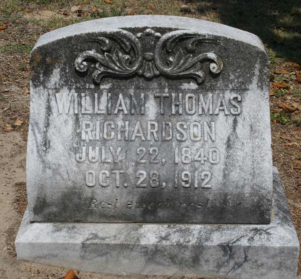 William Thomas Richardson Gravestone Photo