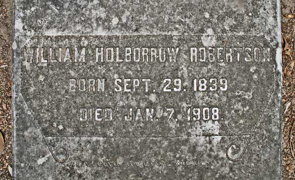 William Holborrow Robertson Gravestone Photo
