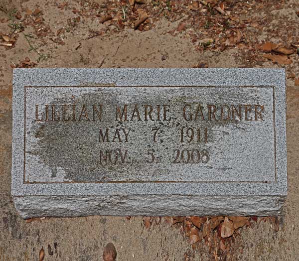 Lillian Marie Gardner Gravestone Photo