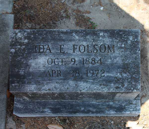 Ida E. Folsom Gravestone Photo