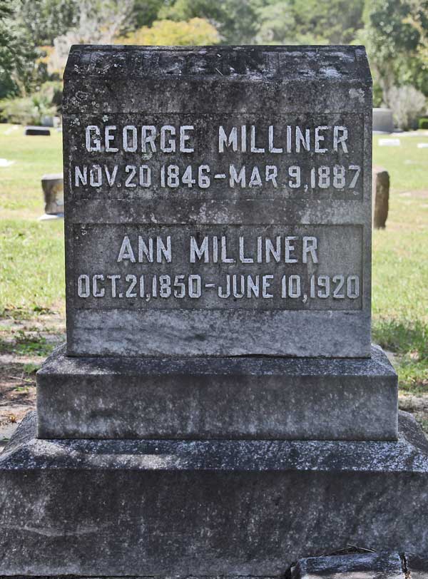 George & Ann Milliner Gravestone Photo