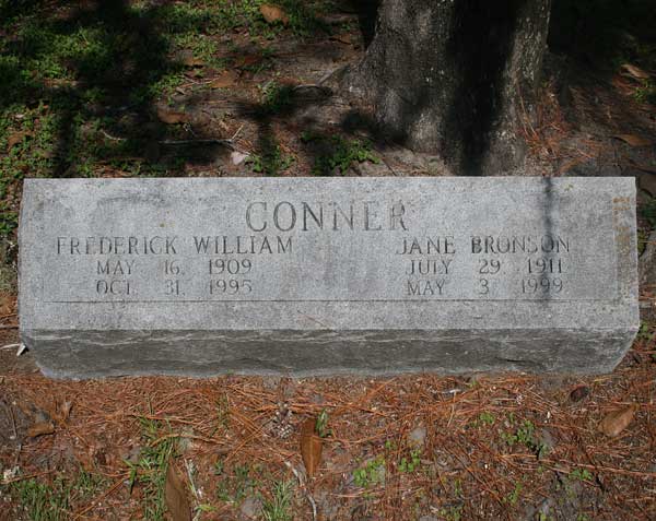 Frederick William & Jane Bronson Conner Gravestone Photo