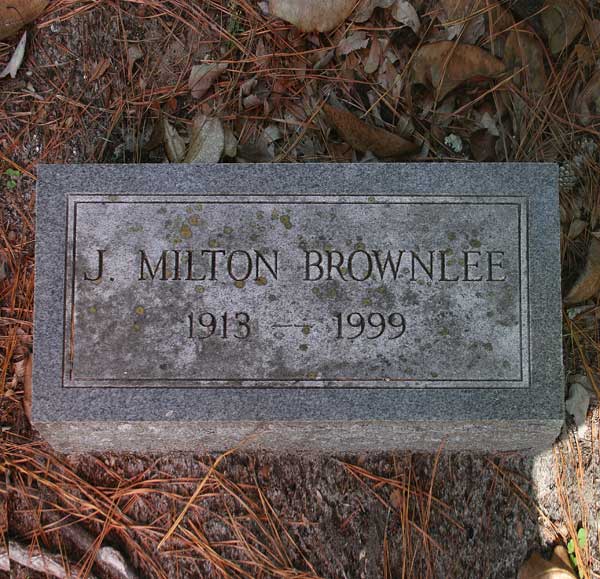 J. Milton Brownlee Gravestone Photo
