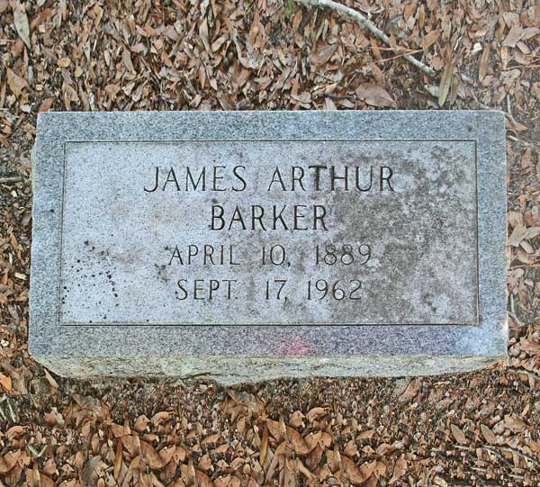 James Arthur Barker Gravestone Photo