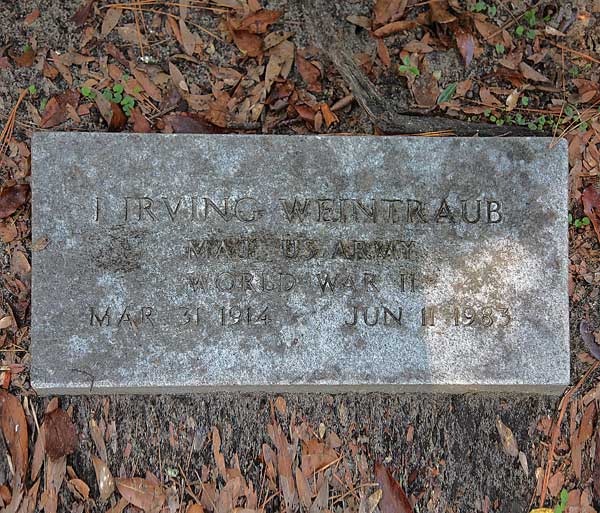 I. Irving Weintraub Gravestone Photo