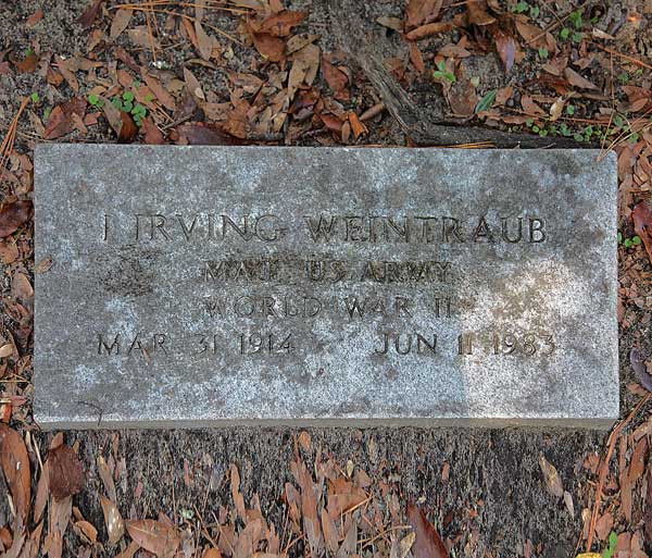 I. Irving Weintraub Gravestone Photo