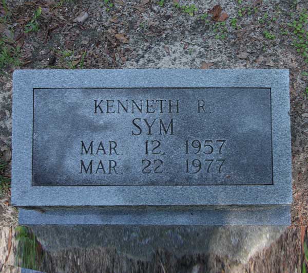 Kenneth R. Sym Gravestone Photo