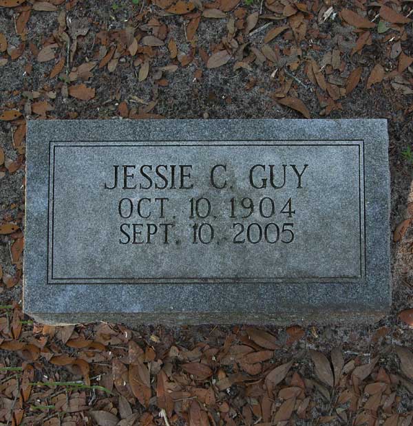 Jessie C. Guy Gravestone Photo