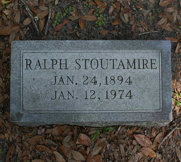 Ralph Stoutamire Gravestone Photo