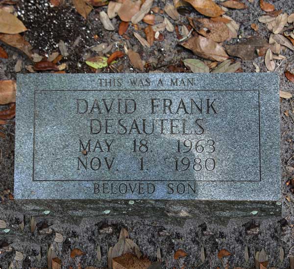 David Frank Desautels Gravestone Photo