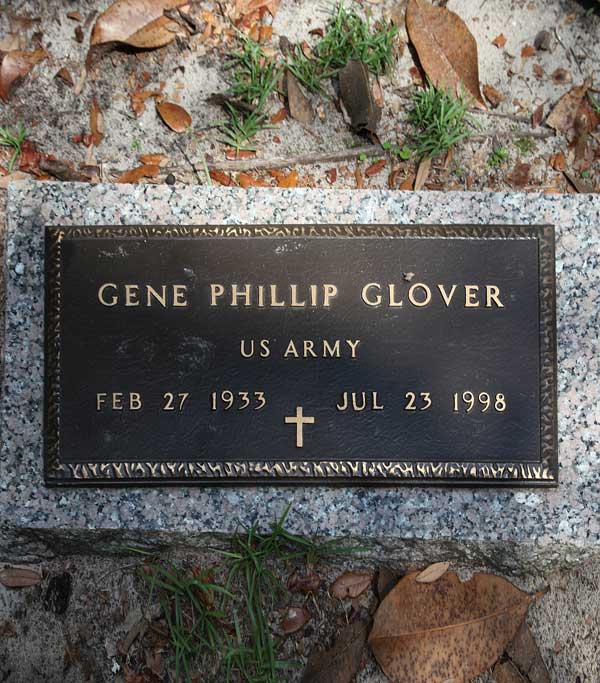 Gene Phillip Glover Gravestone Photo