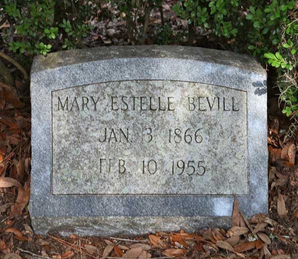 Mary Estelle Bevill Gravestone Photo