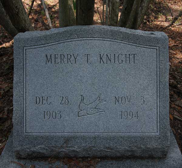 Merry T. Knight Gravestone Photo