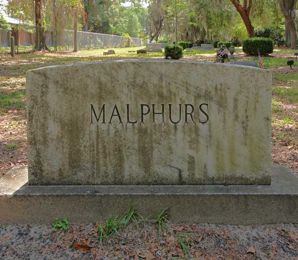  Malphurs family Gravestone Photo