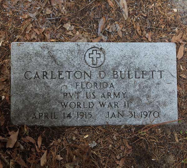 Carleton B. Bullett Gravestone Photo