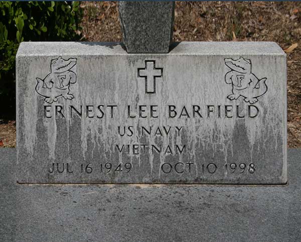 Ernest Lee Barfield Gravestone Photo