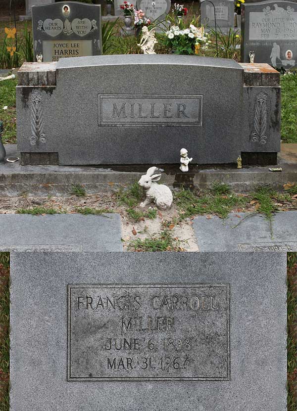 Francis Carroll Miller Gravestone Photo
