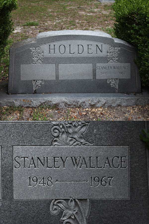 Stanley Wallace Holden Gravestone Photo