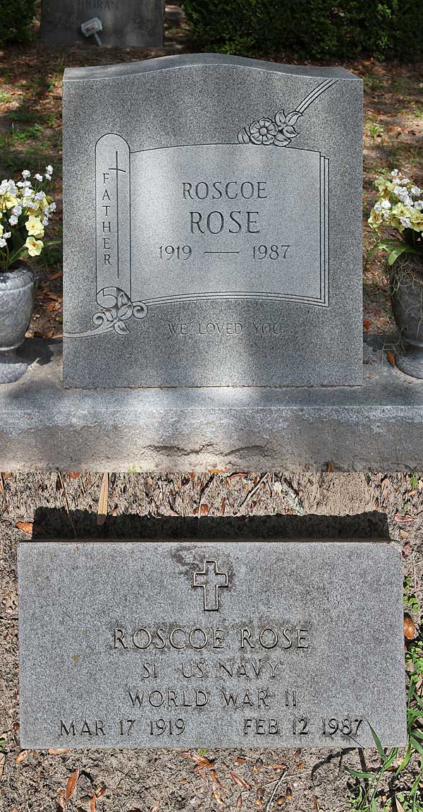 Roscoe Rose Gravestone Photo
