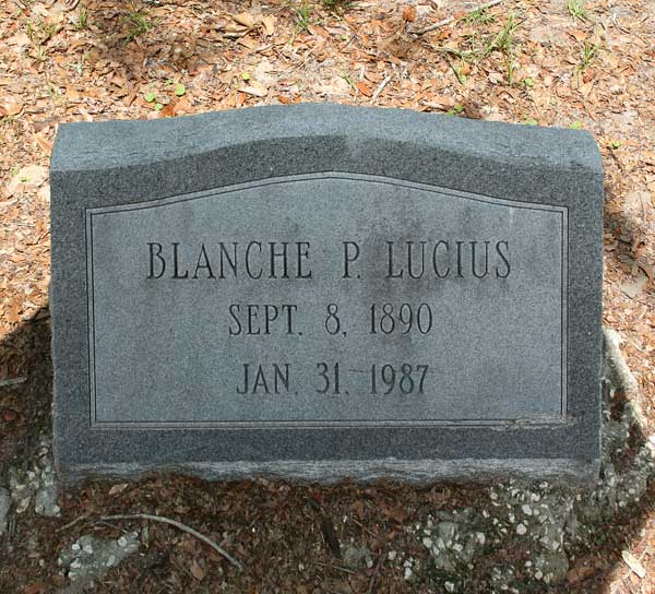 Blanche P. Lucius Gravestone Photo