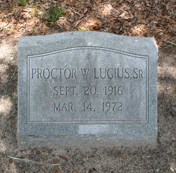 Proctor W. Lucius Gravestone Photo