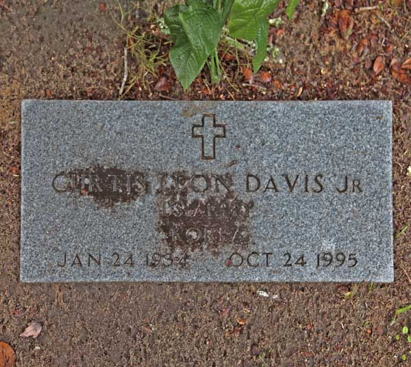 Curtis Leon Davis Gravestone Photo