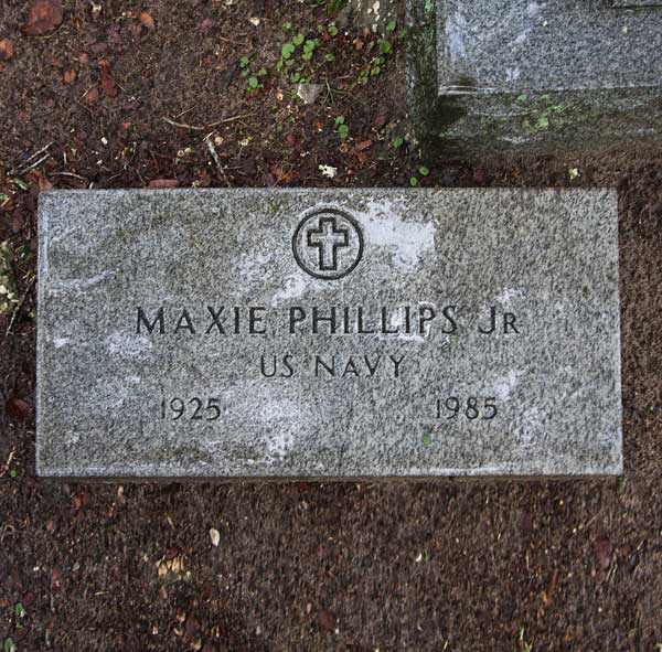 Maxie Phillips Gravestone Photo
