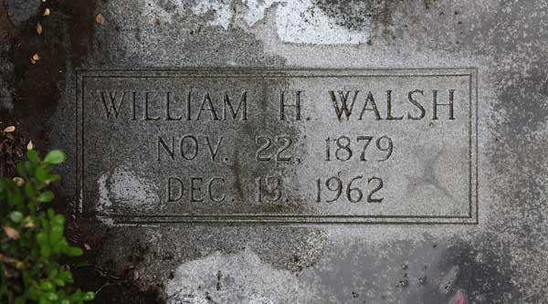 William H. Walsh Gravestone Photo