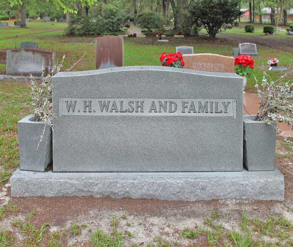  W.H. Walsh & Family Gravestone Photo