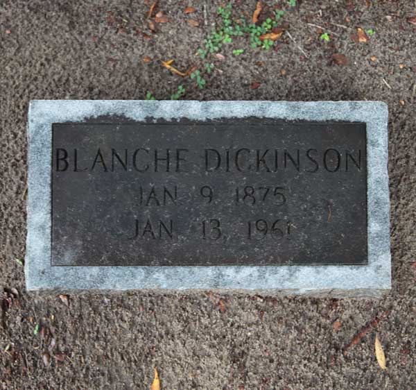 Blanche Dickinson Gravestone Photo
